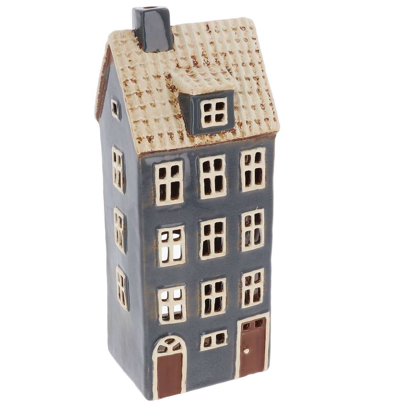 Village Pottery Tall 4 Storey House Tealight