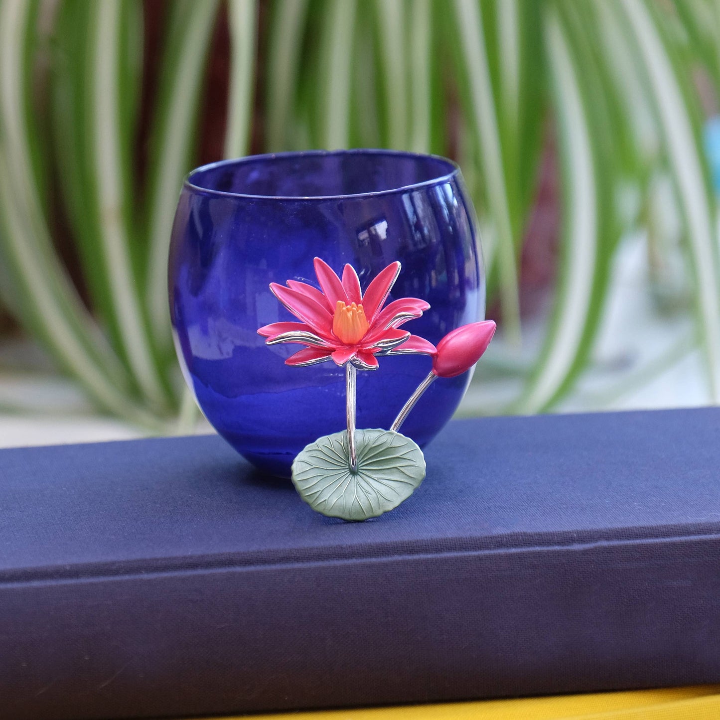Water Lily Pad Brooch Silver Plated