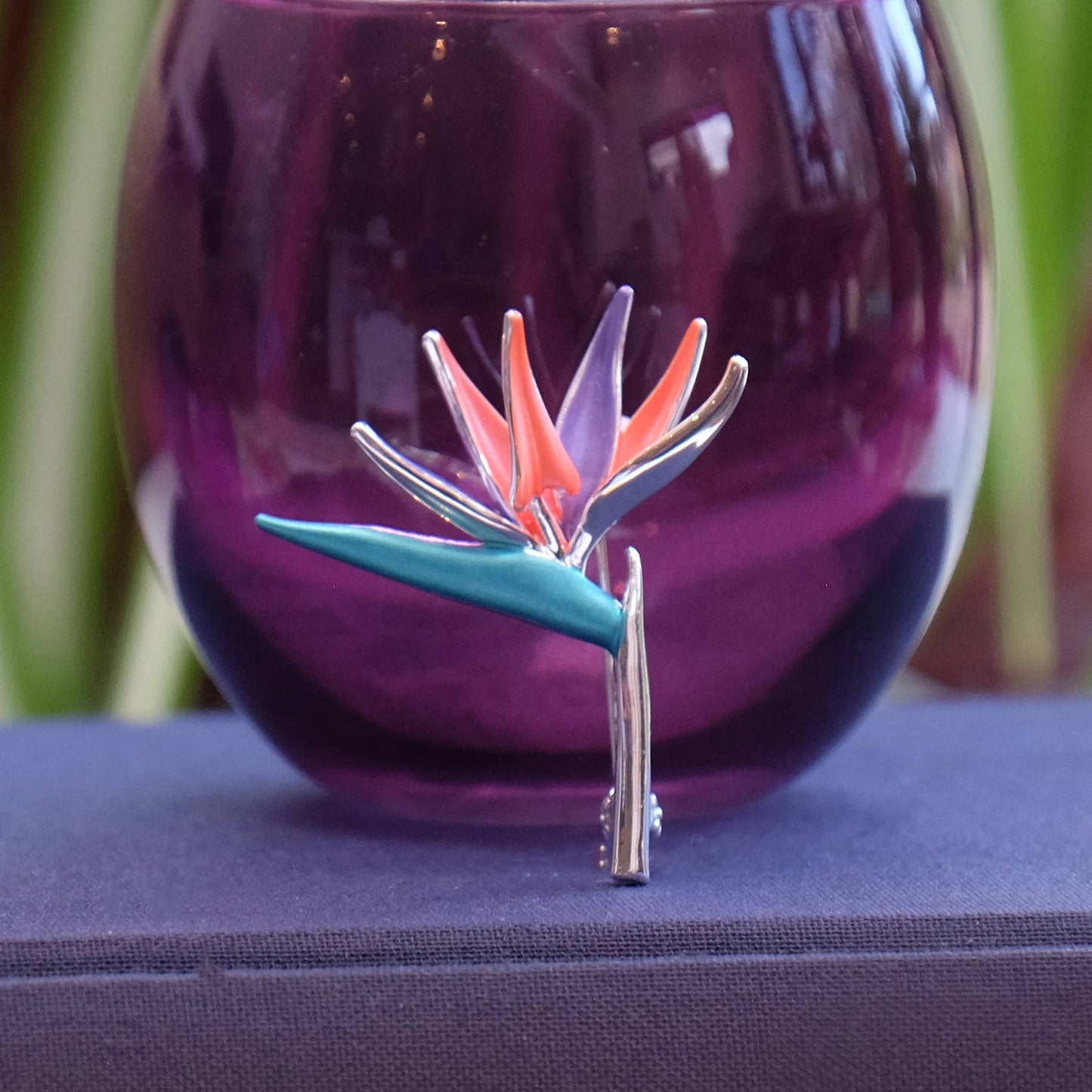 Bird of Paradise Brooch Silver Plated