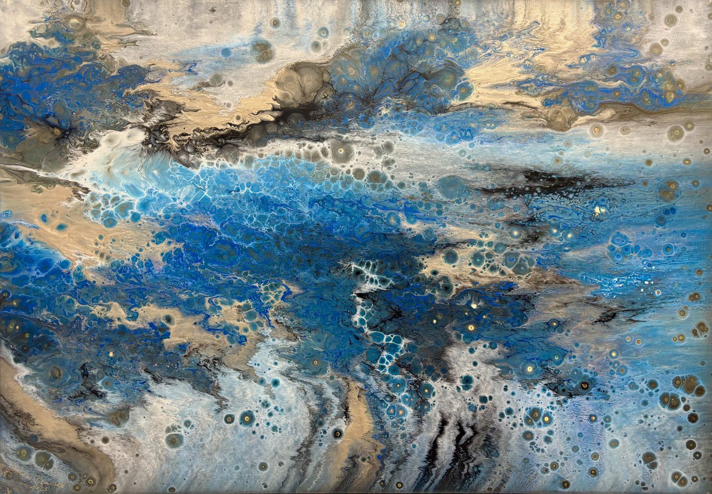 Andrea Tilinski - Acrylic Pouring Blue