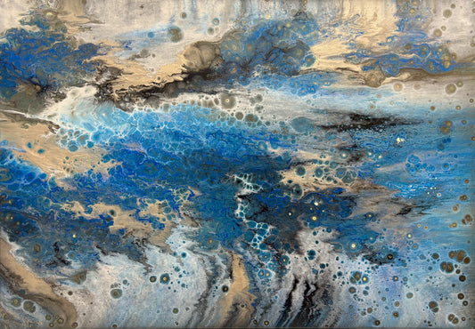 Andrea Tilinski - Acrylic Pouring Blue